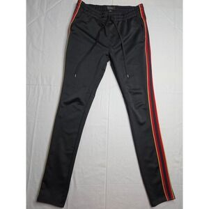 PacSun Track Pants Men's Medium‎ Black Slim Fit Skinny Leg Drawstring Athletic